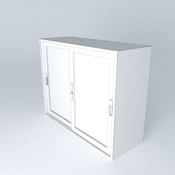 File Cabinet Upper Free 3D model_4