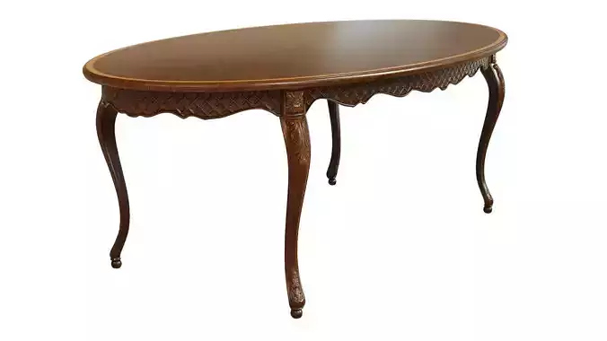 Classic table with carvings 2100