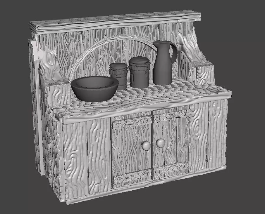 Kitchen Cabinet 3D print model