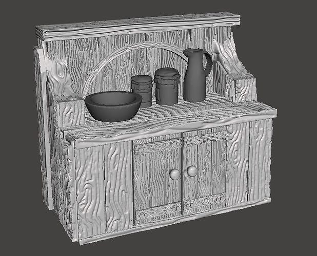 Kitchen Cabinet 3D print model