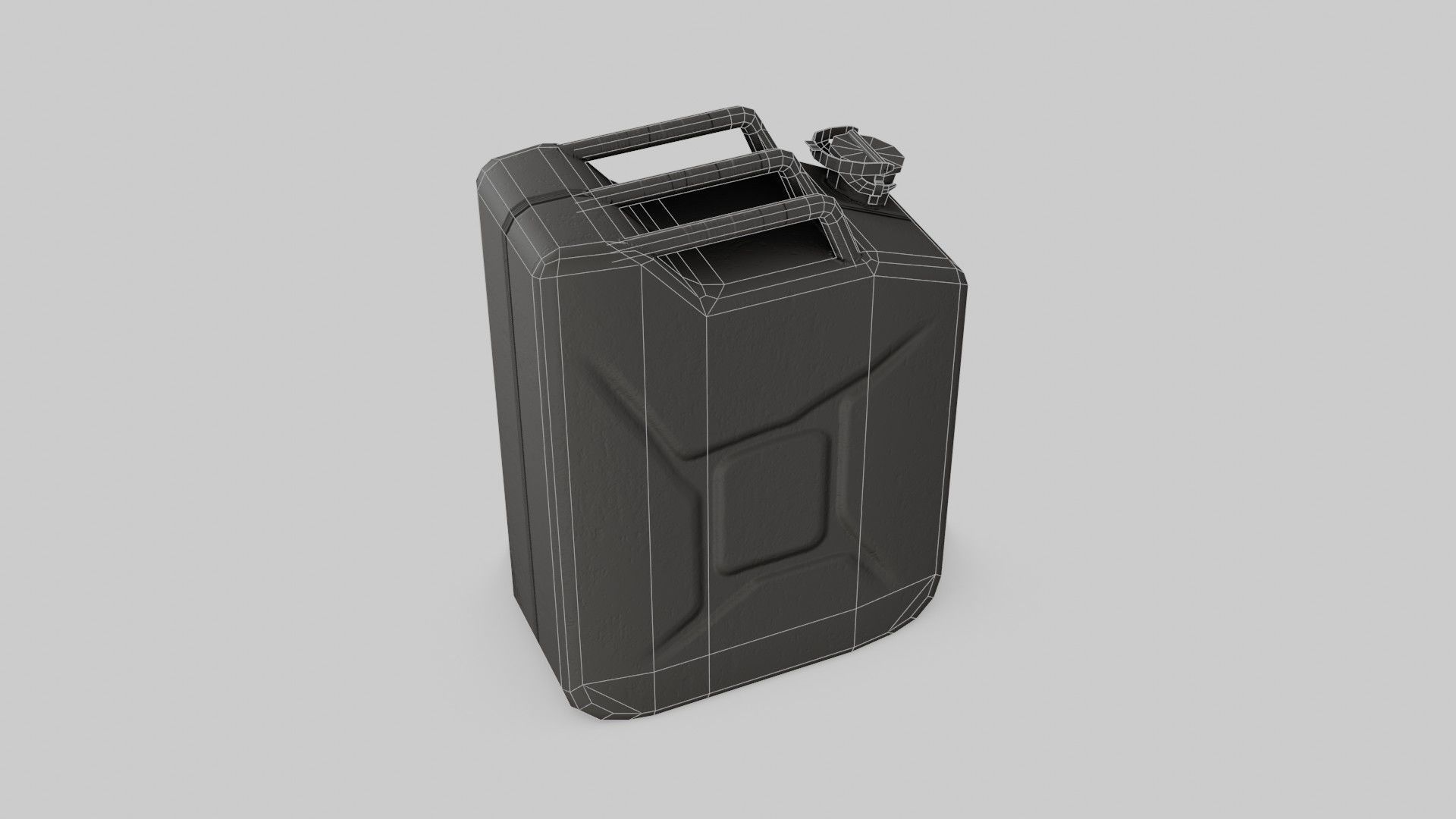 Jerrycan Asset 01 Low-poly 3D model_10
