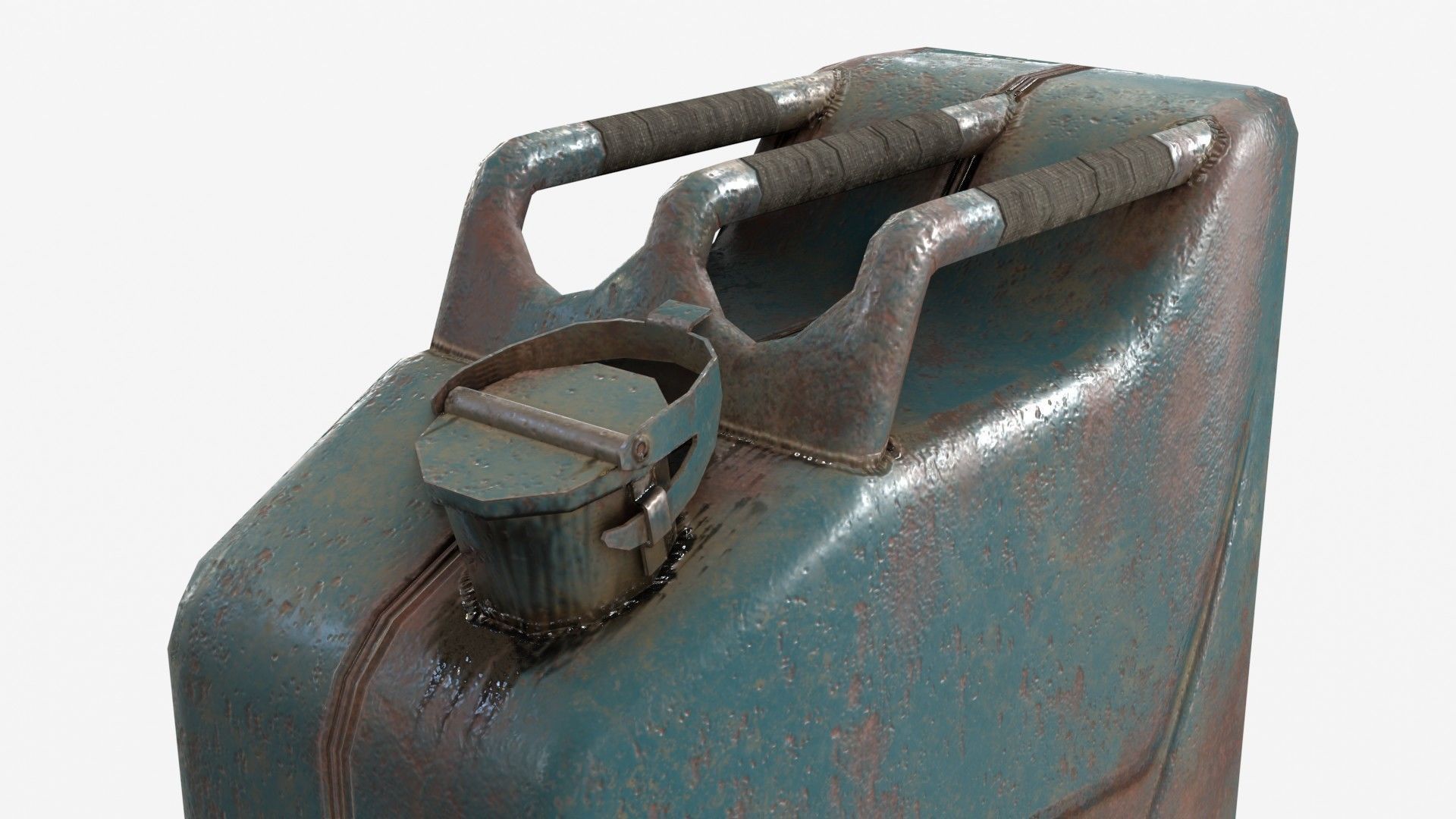Jerrycan Asset 01 Low-poly 3D model_7