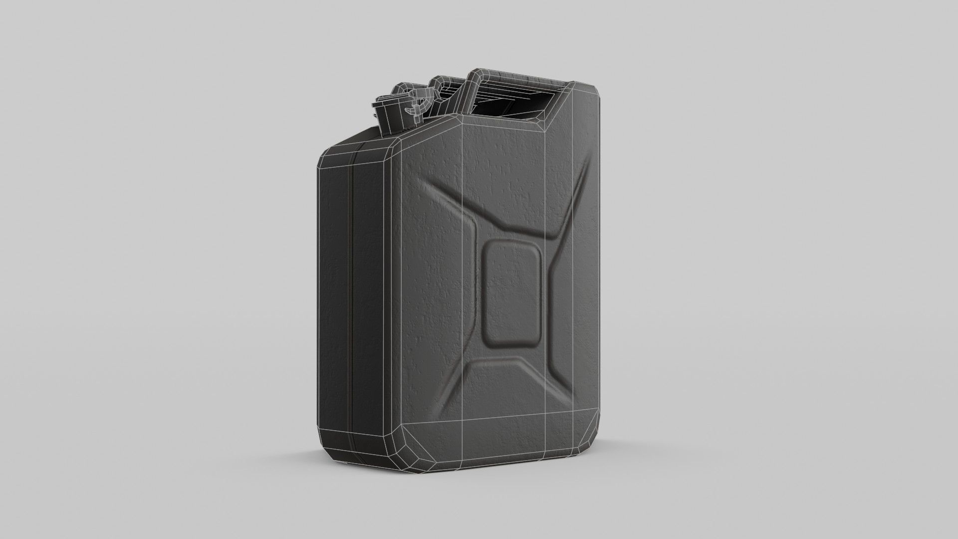 Jerrycan Asset 01 Low-poly 3D model_15