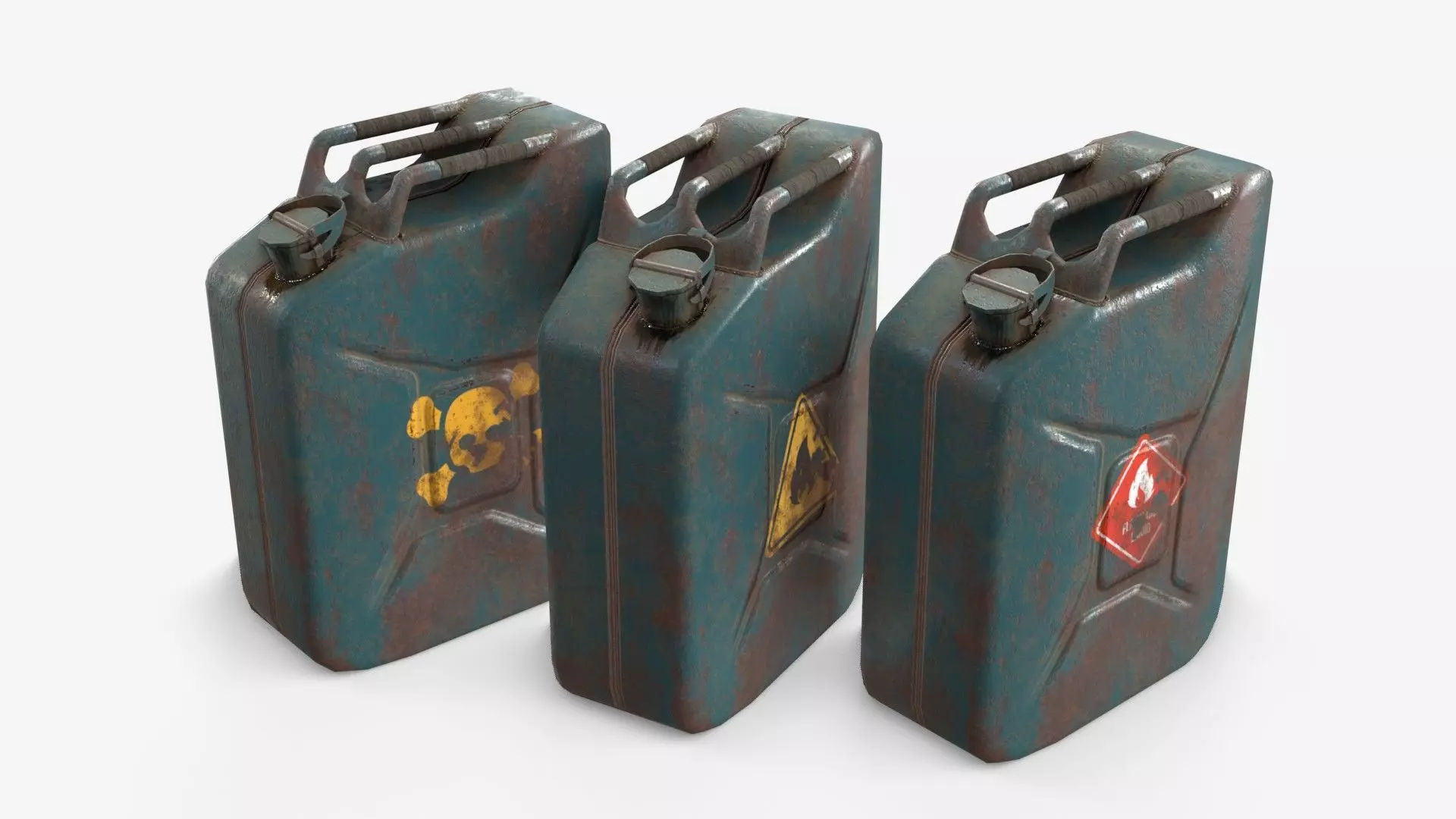 Jerrycan Asset 01 Low-poly 3D model_0