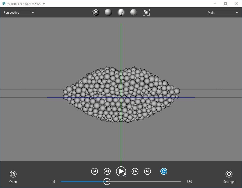 Lips shape - forming animation from spheres 3D model_4