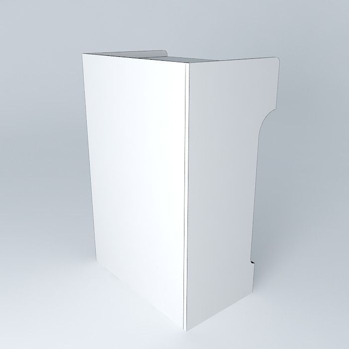 Teacher's Table Free 3D model_4