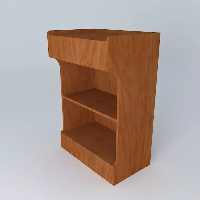 Teacher's Table Free 3D model_0