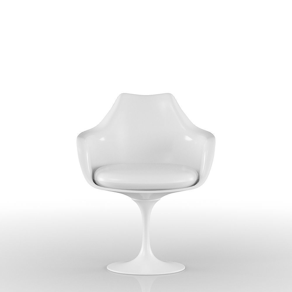 Eames Design Chair White 3D model_1