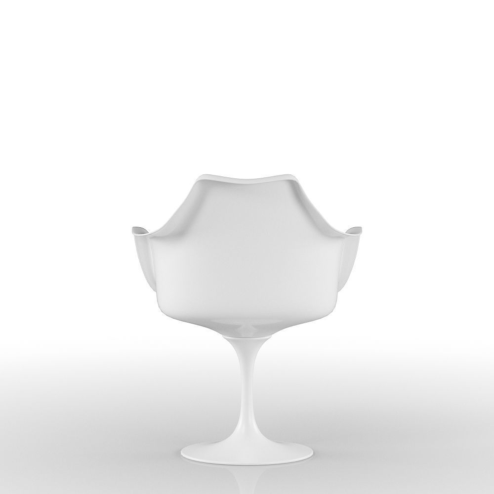 Eames Design Chair White 3D model_5
