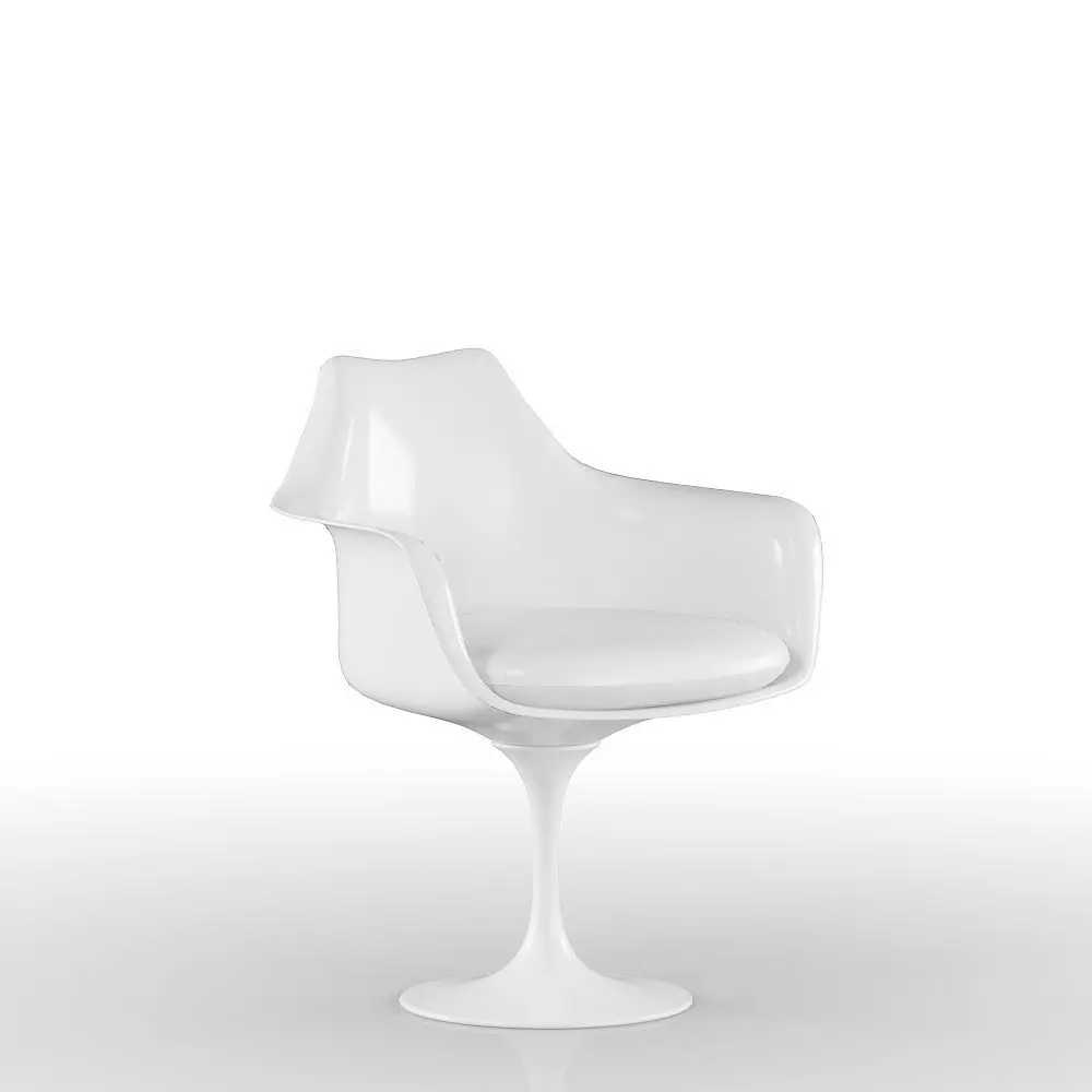 Eames Design Chair White 3D model_0