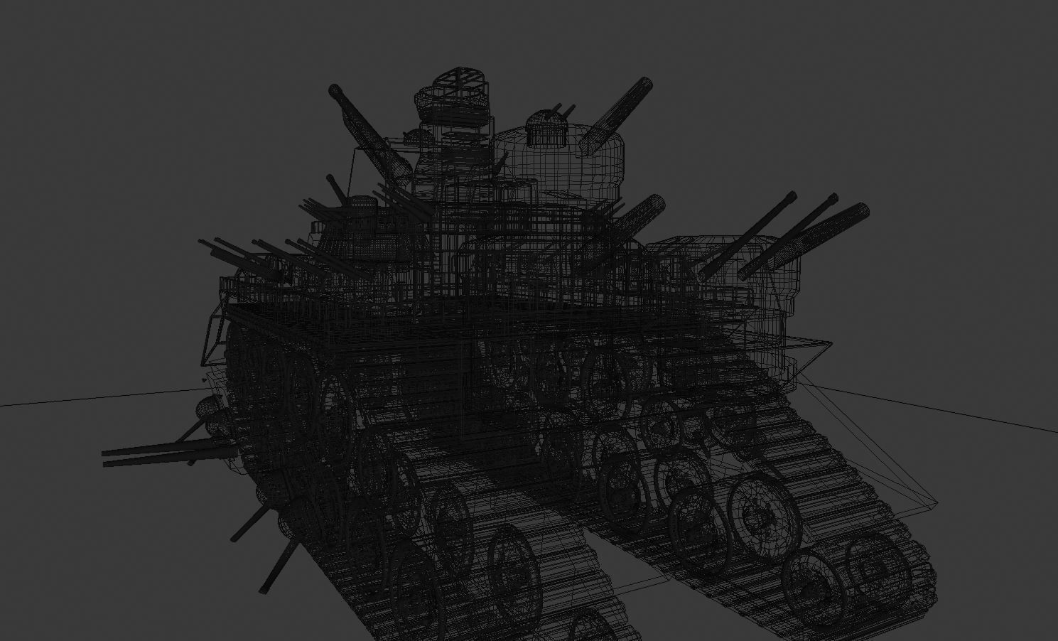 Super Heavy Tank 3D model_6