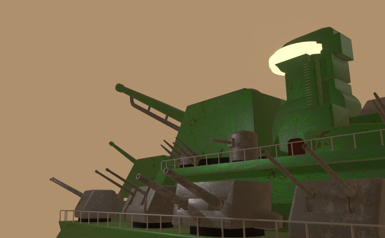 Super Heavy Tank 3D model_1
