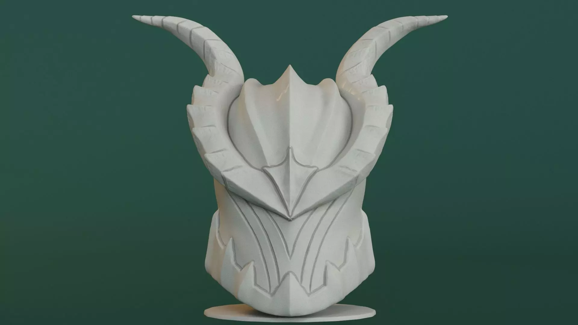 Helmet with horns 3D print model