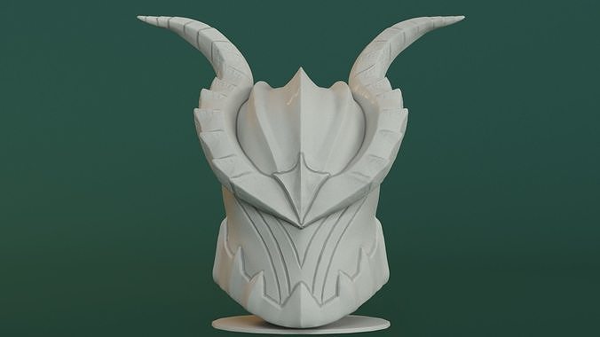 Helmet with horns 3D print model