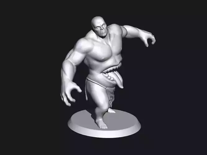 wendigo humanoid 3D print model