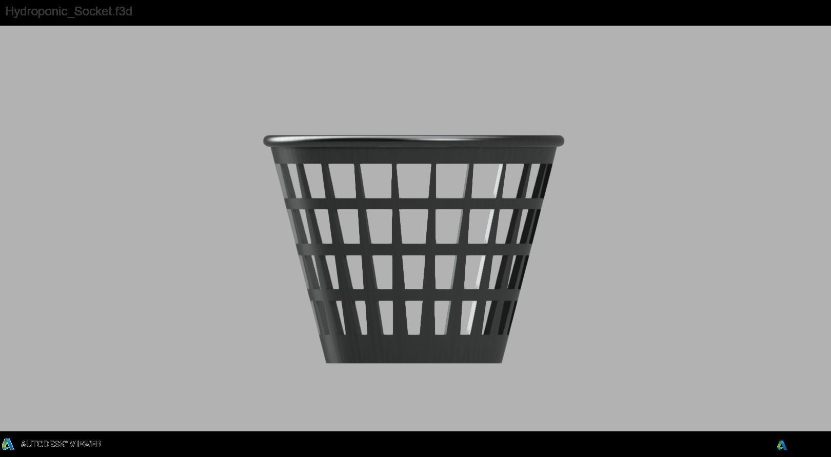 Hydroponic pot  3D print model_3