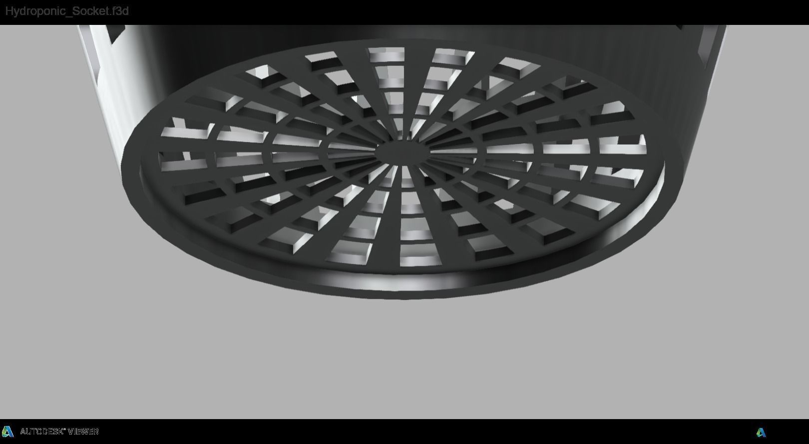 Hydroponic pot  3D print model_1