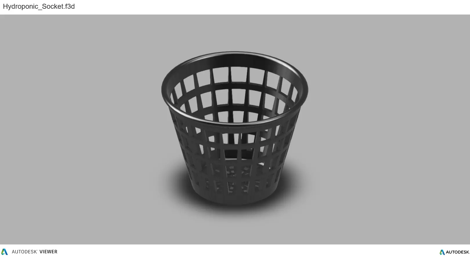 Hydroponic pot  3D print model_0