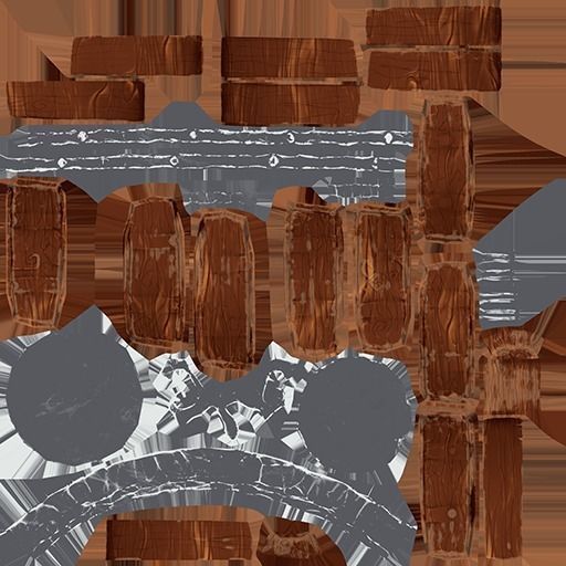 Low-Ploy  Stylized Wooden Mug Low-poly 3D model_6