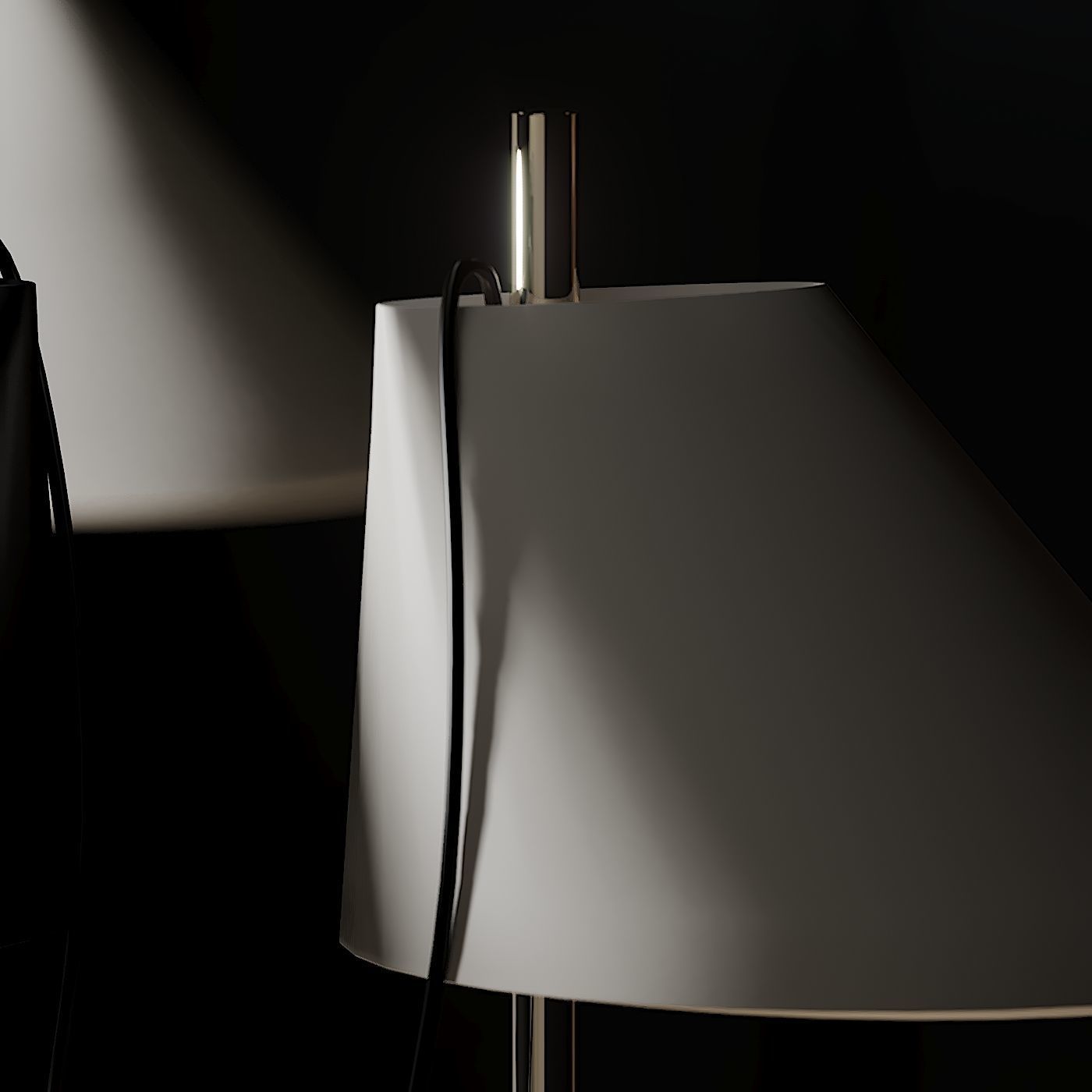 Louis Poulsen ALUMINUM BRASS Table Lamp 3D model_2