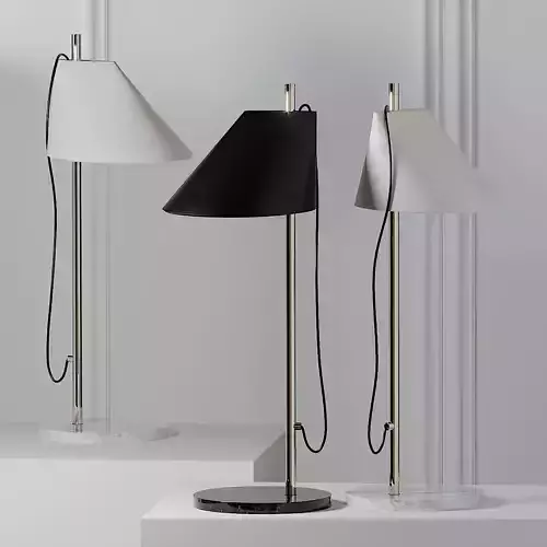 Louis Poulsen ALUMINUM BRASS Table Lamp 3D model