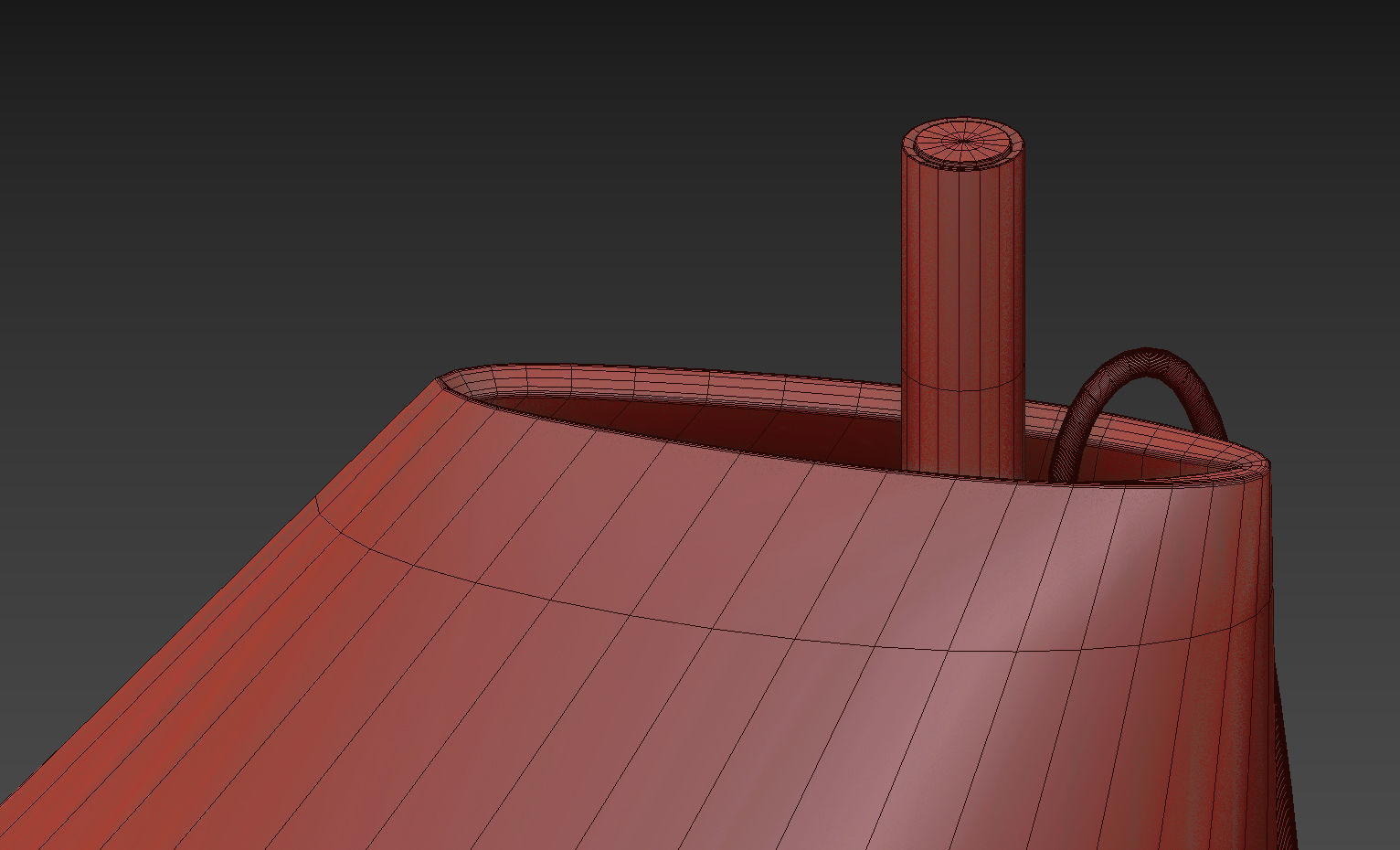 Louis Poulsen ALUMINUM BRASS Table Lamp 3D model_11