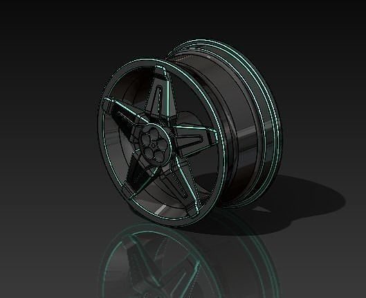 Rim 3D model teflon cup 3D print model
