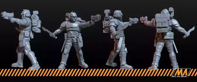 Elite Guards 3D print model