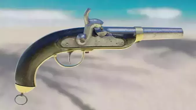 Historic old medievel flintlock Dragon pistol 