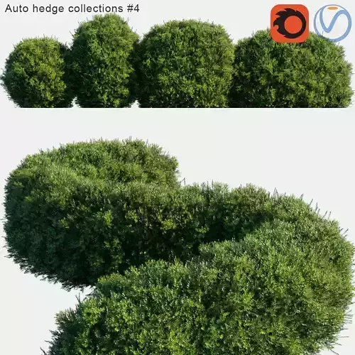 Auto hedge collections 4 3D model