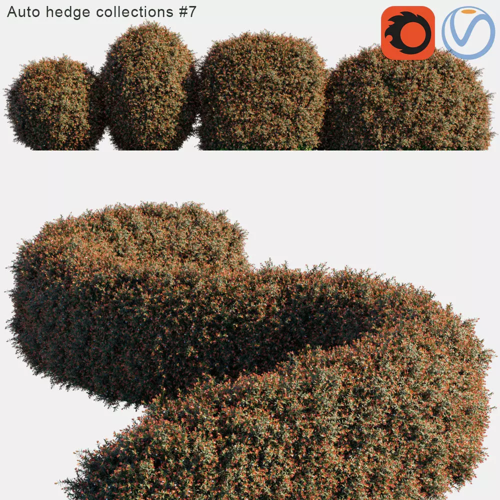 Auto hedge collections 7 3D model_0