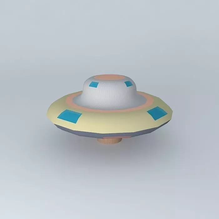 UFO flying saucer Free 3D model_0