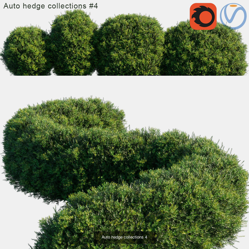 Auto hedge 3D Model Collection_4