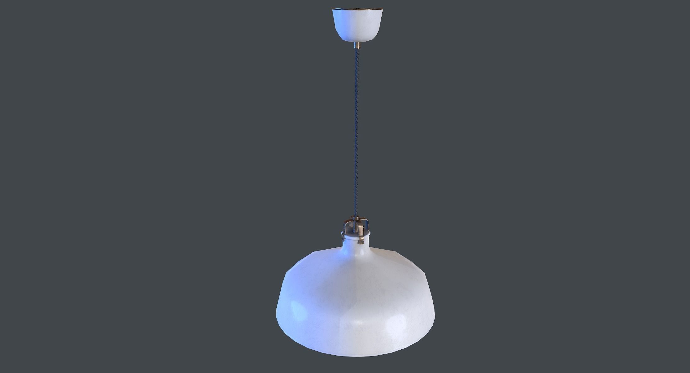 Ceiling Hanging Lamp lowpoly Low-poly 3D model_3