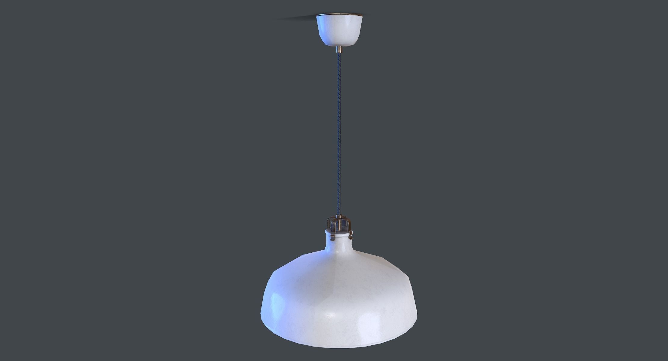 Ceiling Hanging Lamp lowpoly Low-poly 3D model_2