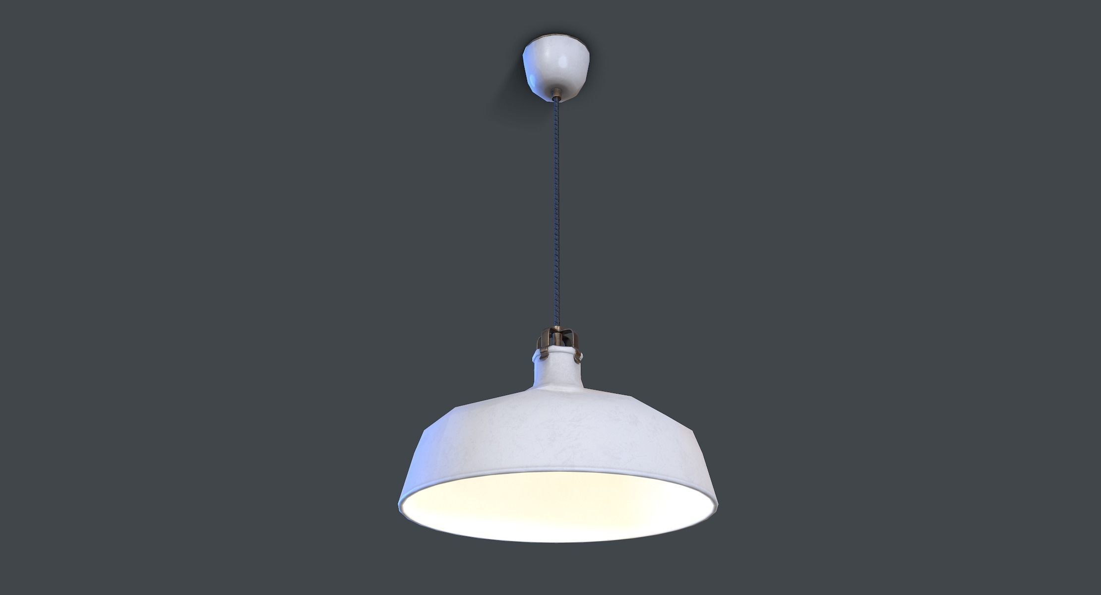 Ceiling Hanging Lamp lowpoly Low-poly 3D model_1