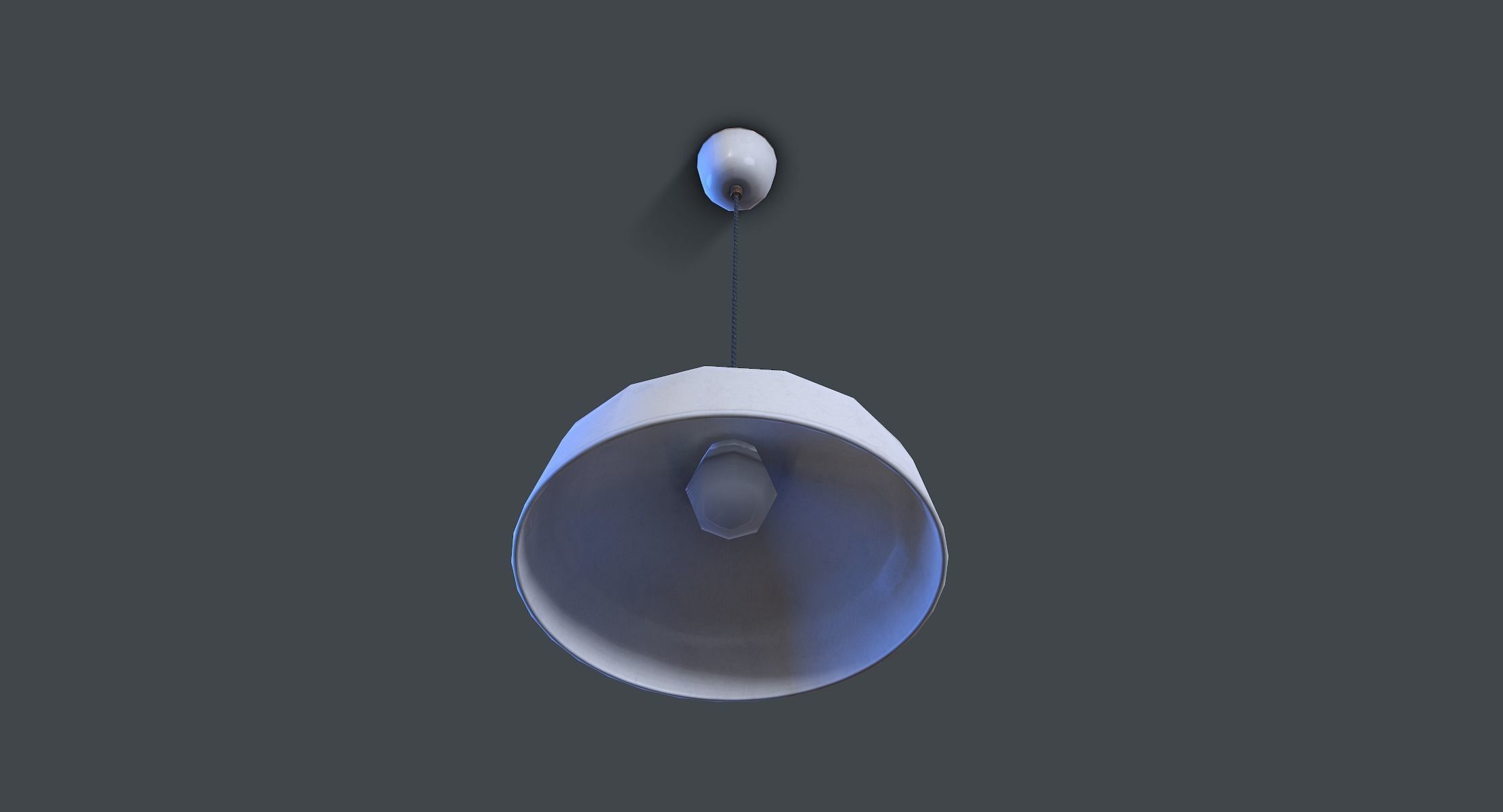 Ceiling Hanging Lamp lowpoly Low-poly 3D model_5