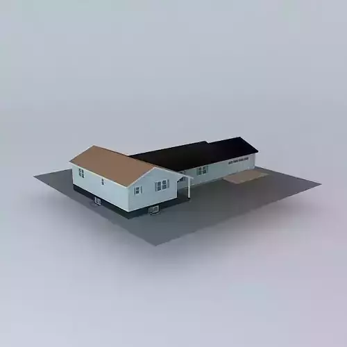 Split house Free 3D model