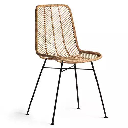 Rattan chair Lena - Bloomingville 3D model