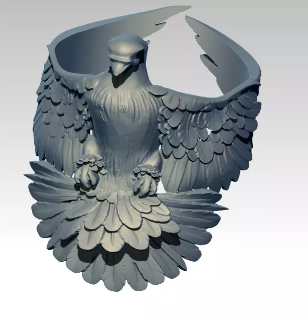 Bird ring 3D print model