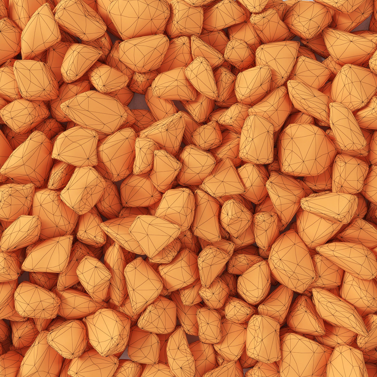 Rock stone granite  3D model_6