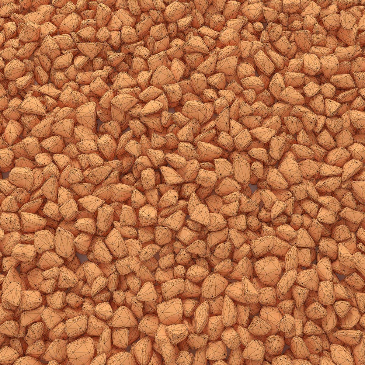 Rock stone granite  3D model_8