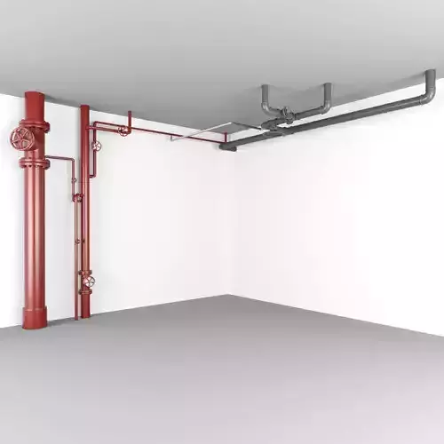 Water Pipes Low-poly 3D model