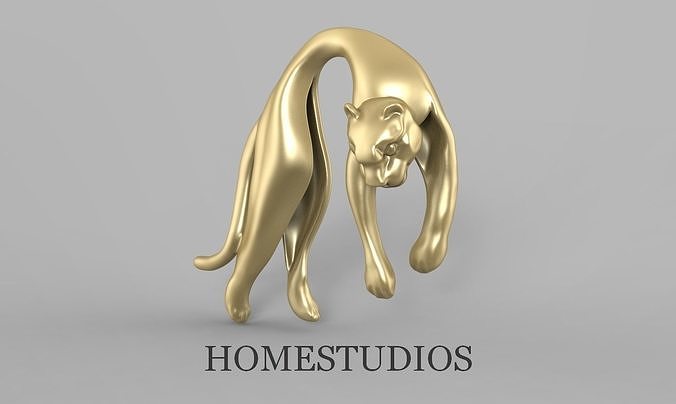  PANTHER PENDANT for PRINTING AND MILLING 3D print model