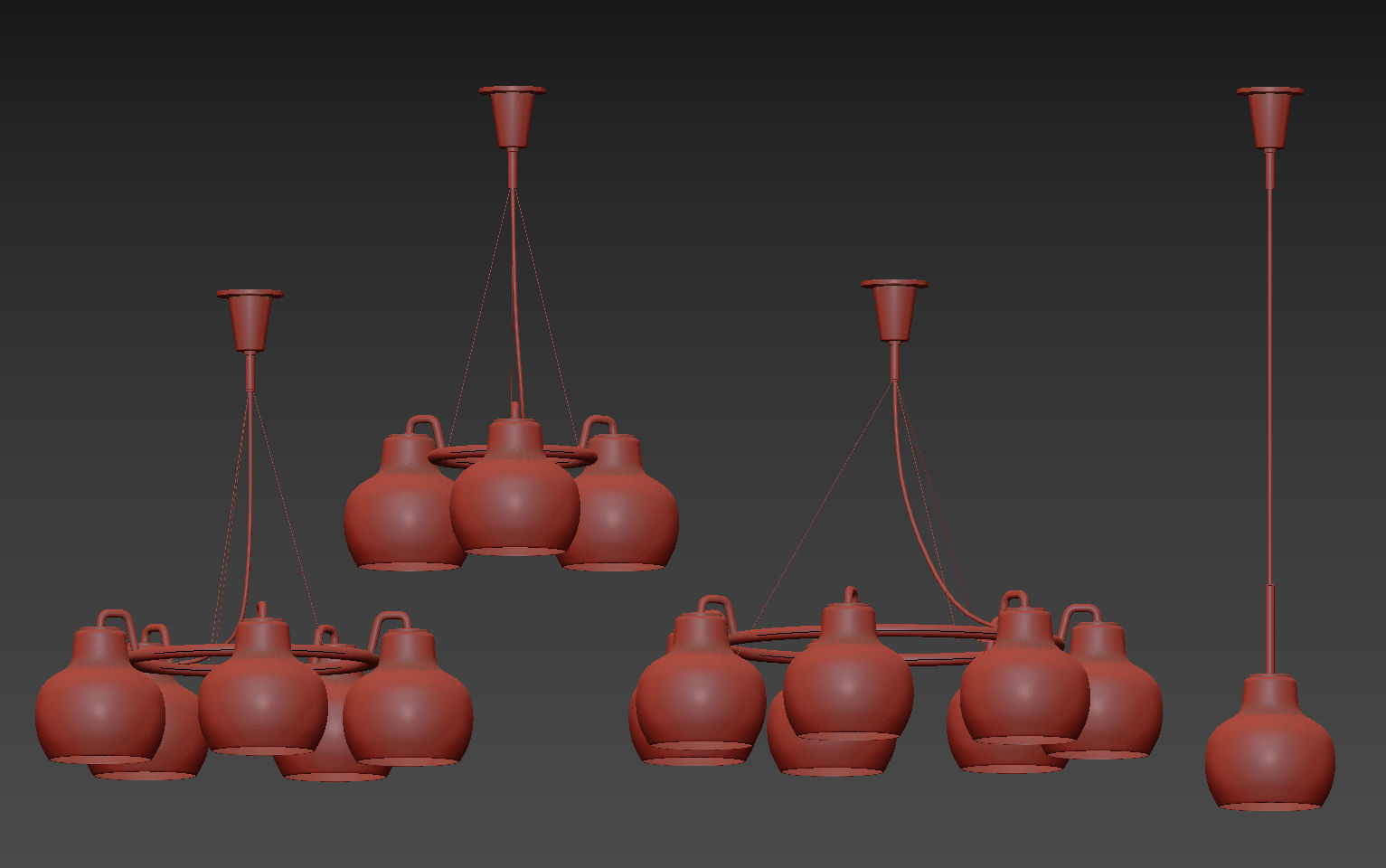 Louis Poulsen VL Ring Crown 3-5-7 and VL Ring Crown 1 3D model_5