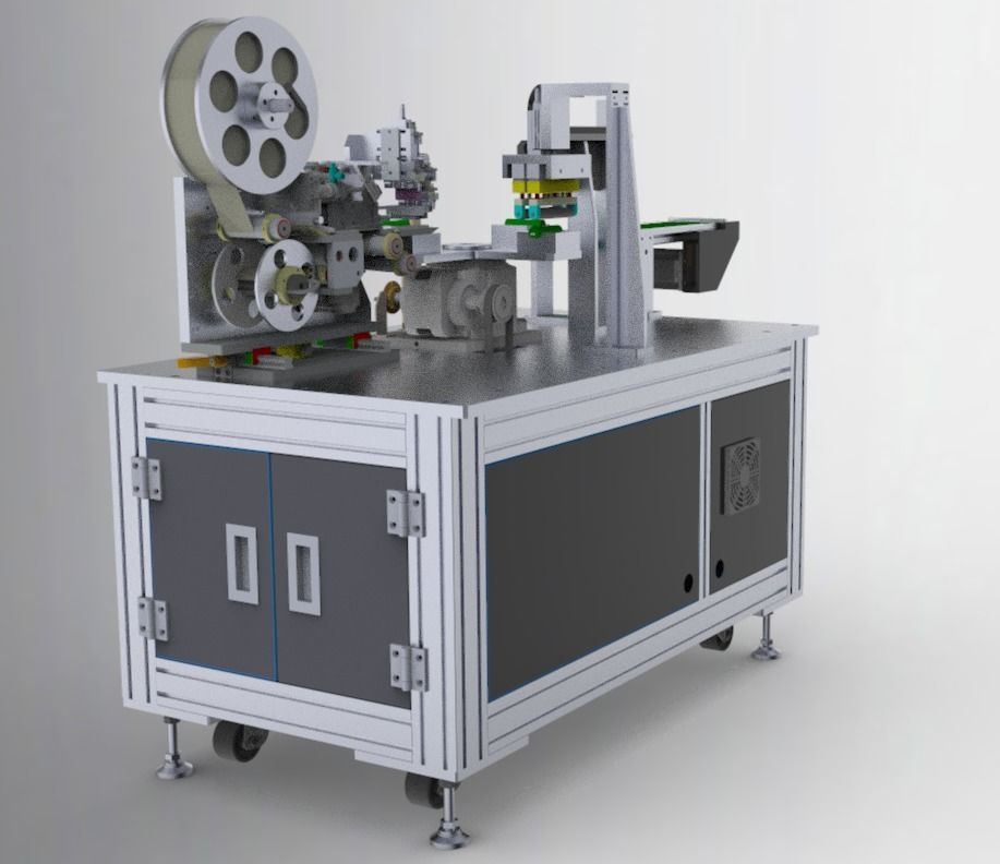 Circular arc surface labeling machine 3D model_1