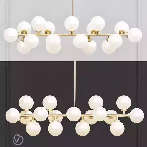 Bubble Stik Cold Chandelier
