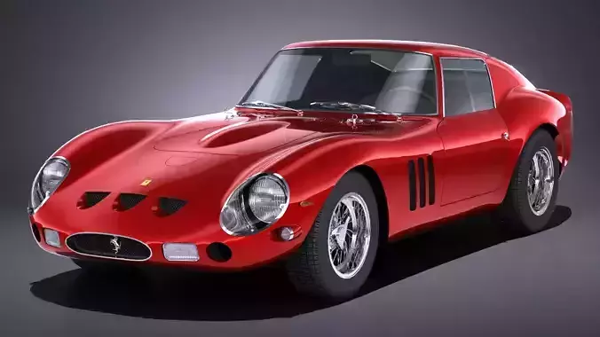 LowPoly Ferrari 250GTO 1962 Low-poly 3D model