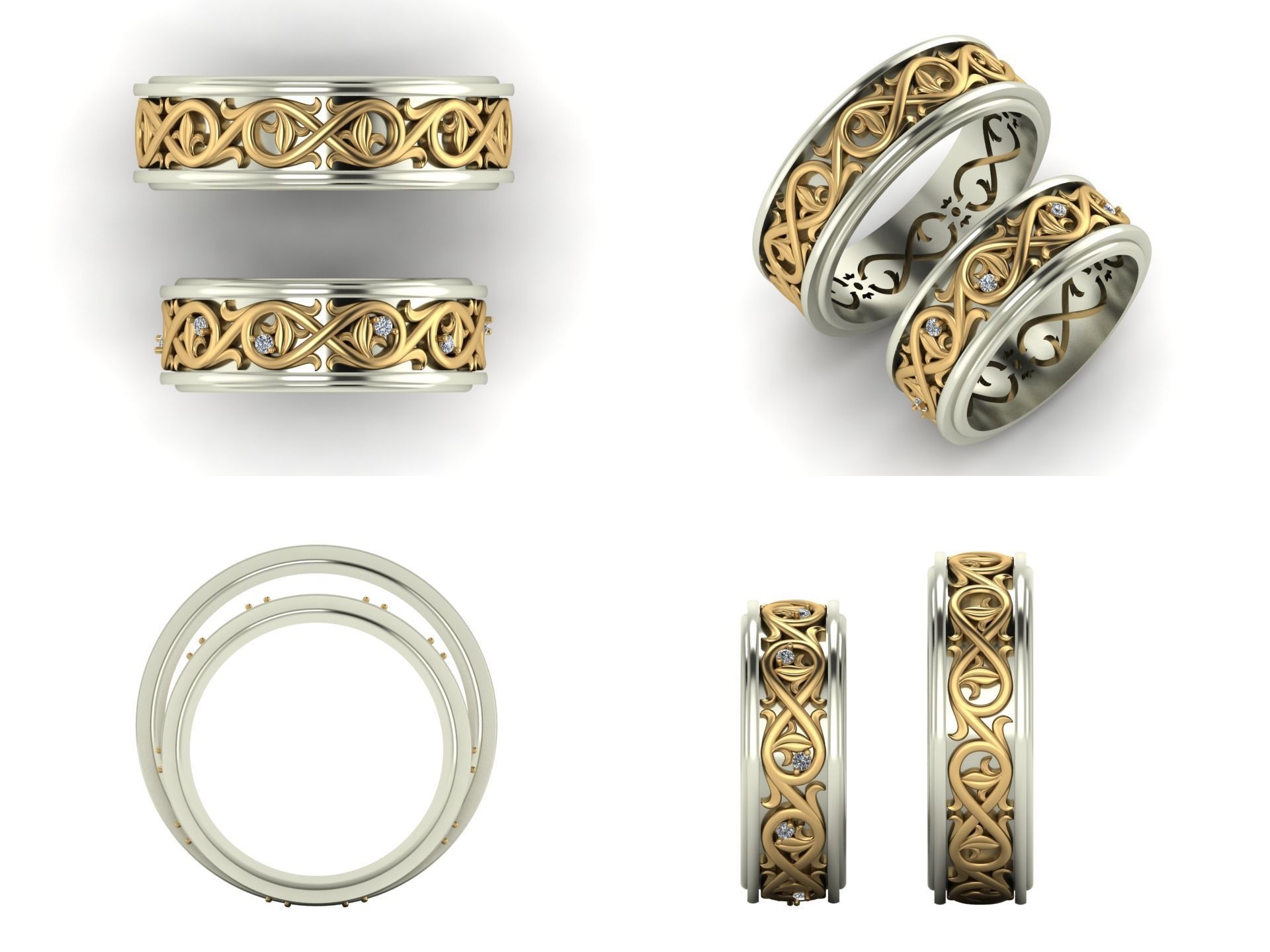 Ring pk 34 3D print model_3