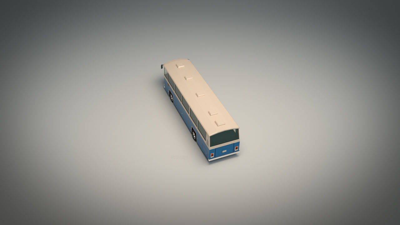 Low Poly City Bus 03 Low-poly 3D model_4